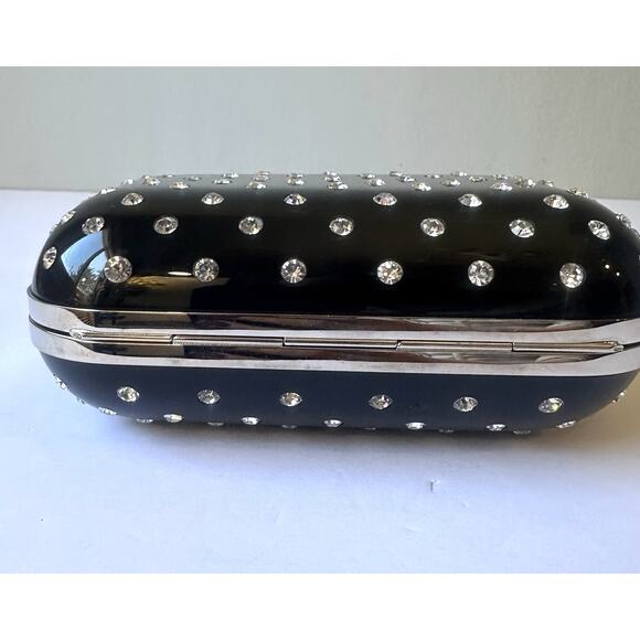 Jimmy Choo Plastic Rhinestone Pink Crystal Black clutch Bag - Picture 6 of 16